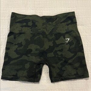 Gymshark Green Camo Shorts